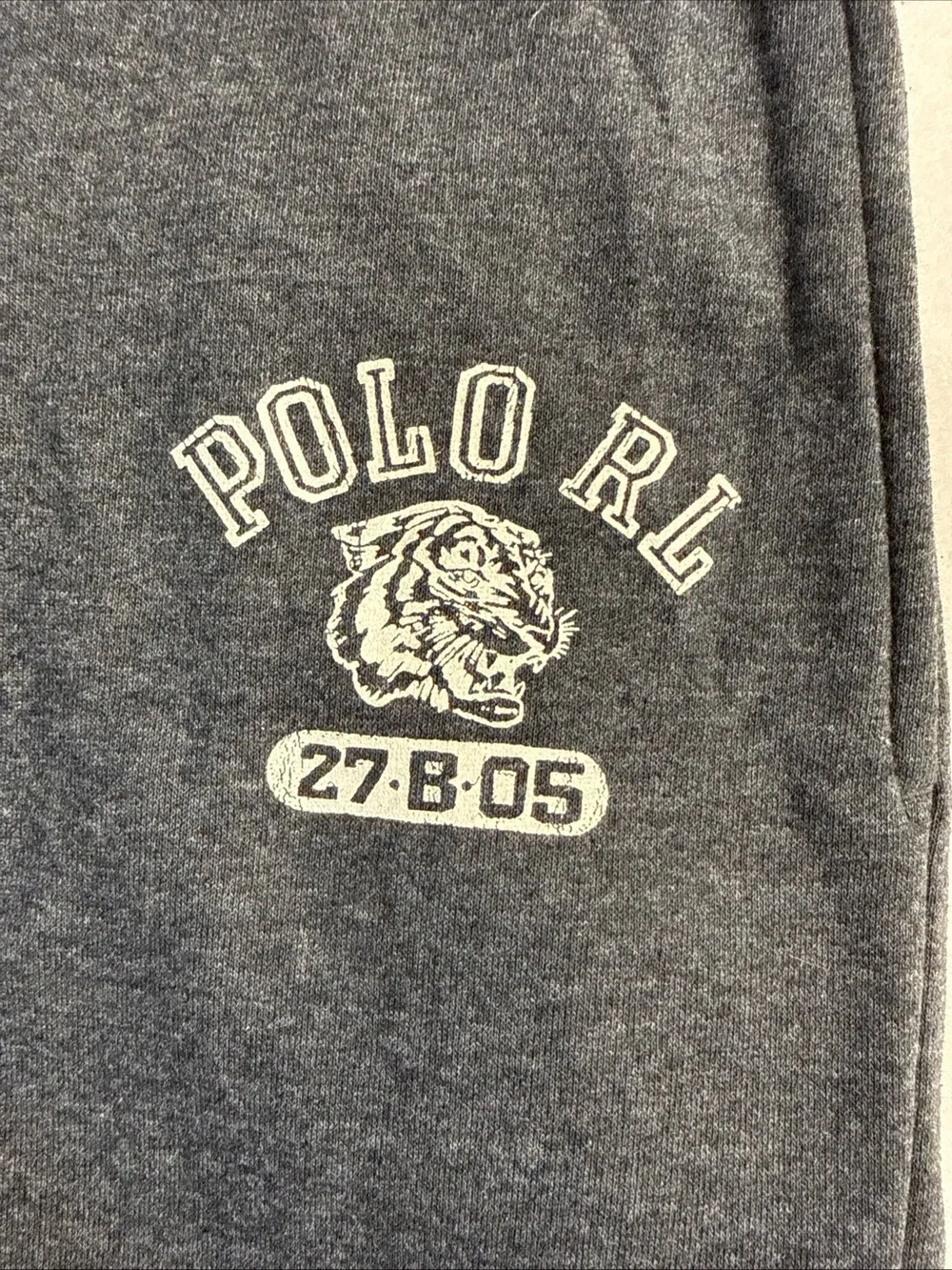 Polo Ralph Lauren Sleepwear Sweatpants Tiger Graphic Jogger Pants Gray